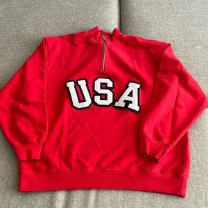 Zara sport zipped up sweater
